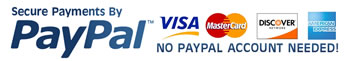 credit card and paypal logos