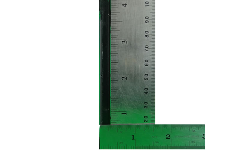 fps model 0206N side view with ruler