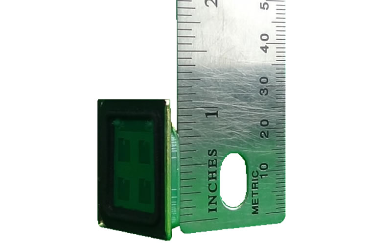 fps model 0202M perspective view with ruler