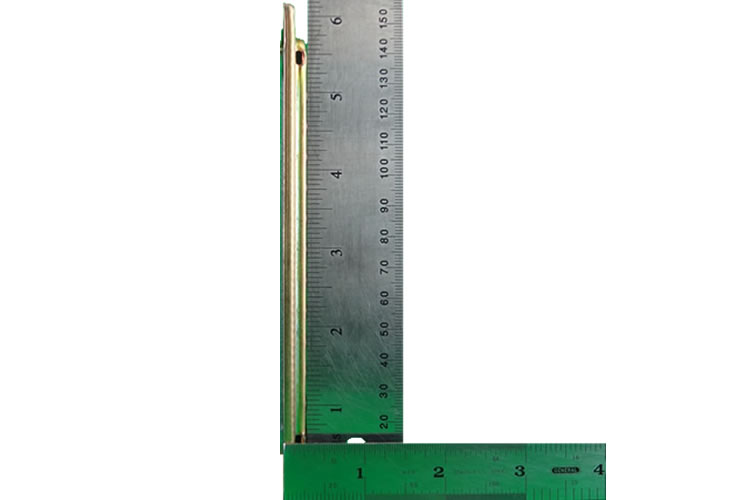 fps model 0212M side view with rulers